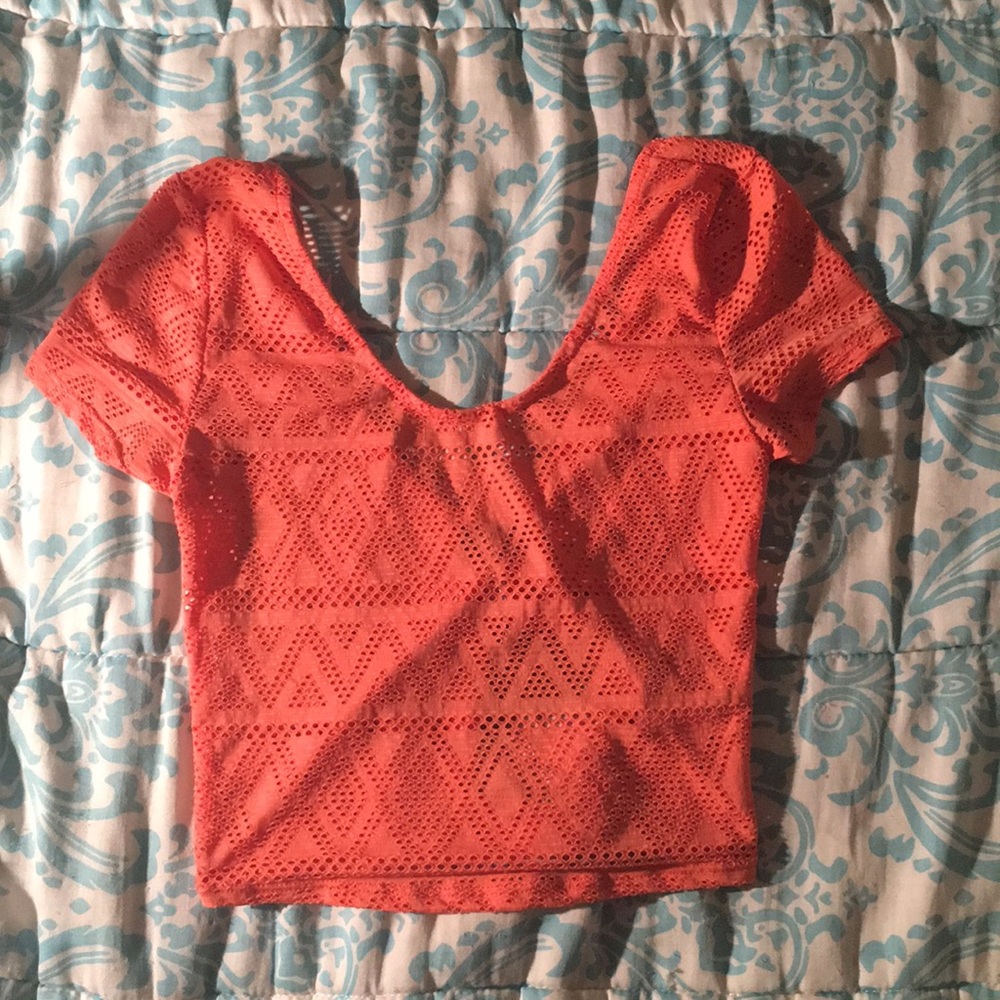 Sparkle & Fade UO Orange Crop Top